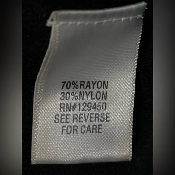 APT.9 XL Sweater, black, flattering mock wrap design, cuff sleeves - Picture 7 of 8